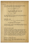 Moe Howard's 29pp. Script Dated April 1942 for The Three Stooges Film ''Sock-a-Bye Baby'' -- First Page Missing, Else Very Good Condition
